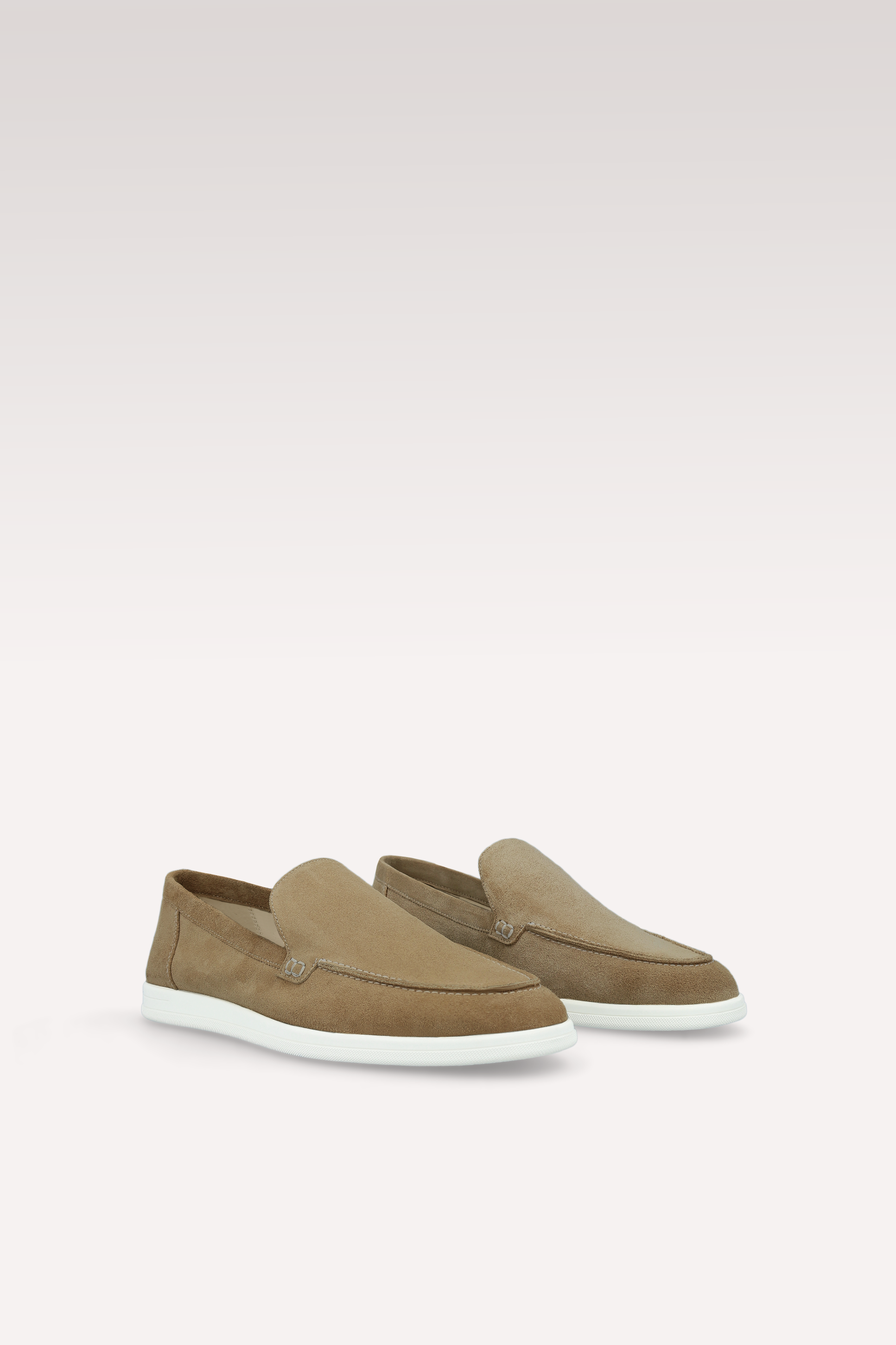 SENNA CHOCOLATE BROWN SUEDE LEATHER LOAFERS