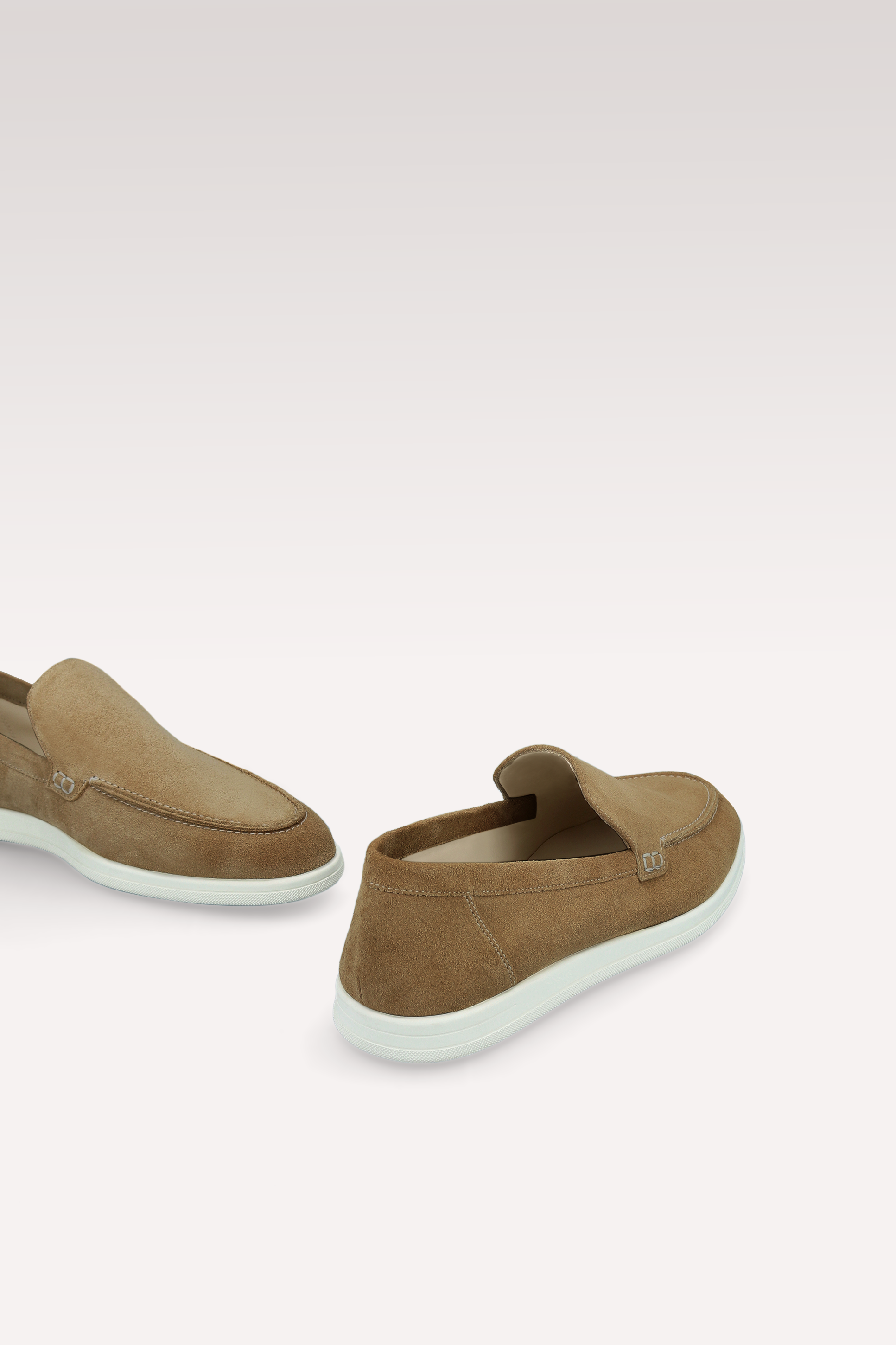 SENNA CHOCOLATE BROWN SUEDE LEATHER LOAFERS