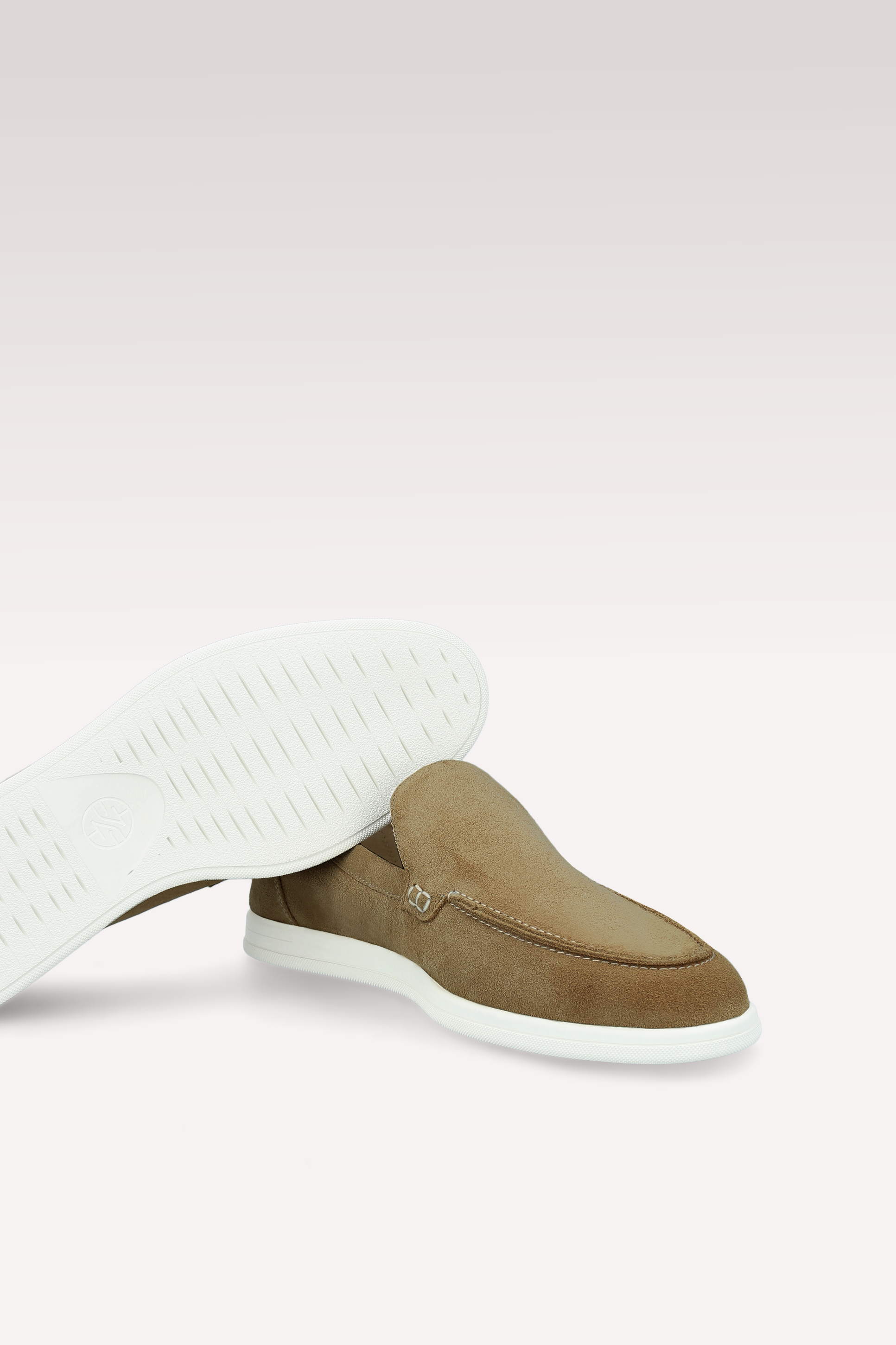 SENNA CHOCOLATE BROWN SUEDE LEATHER LOAFERS