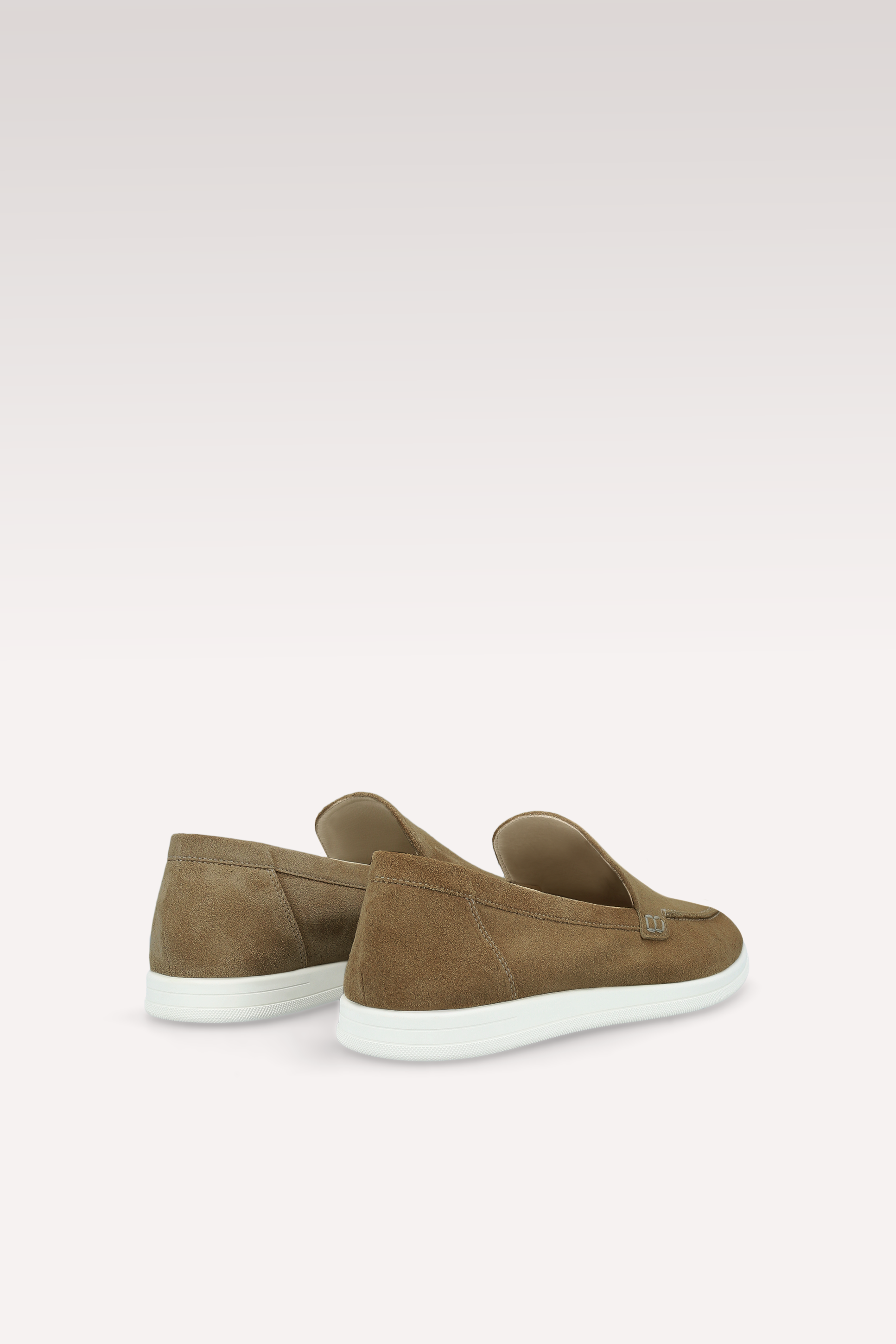 SENNA CHOCOLATE BROWN SUEDE LEATHER LOAFERS