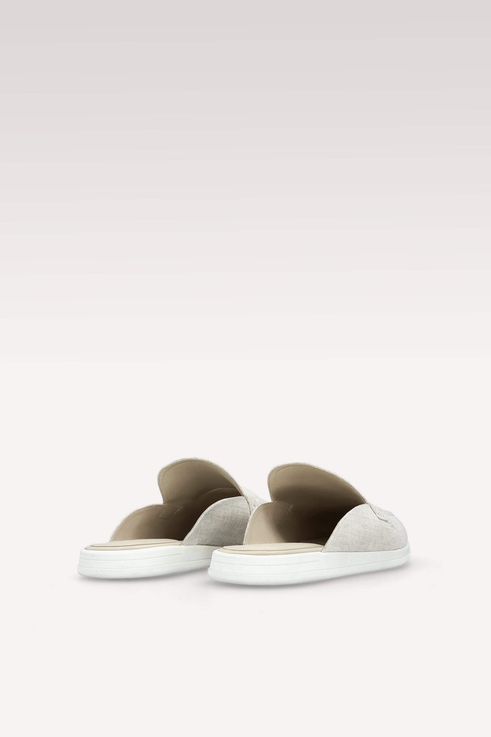 MONZA OFF WHITE LINEN MULES