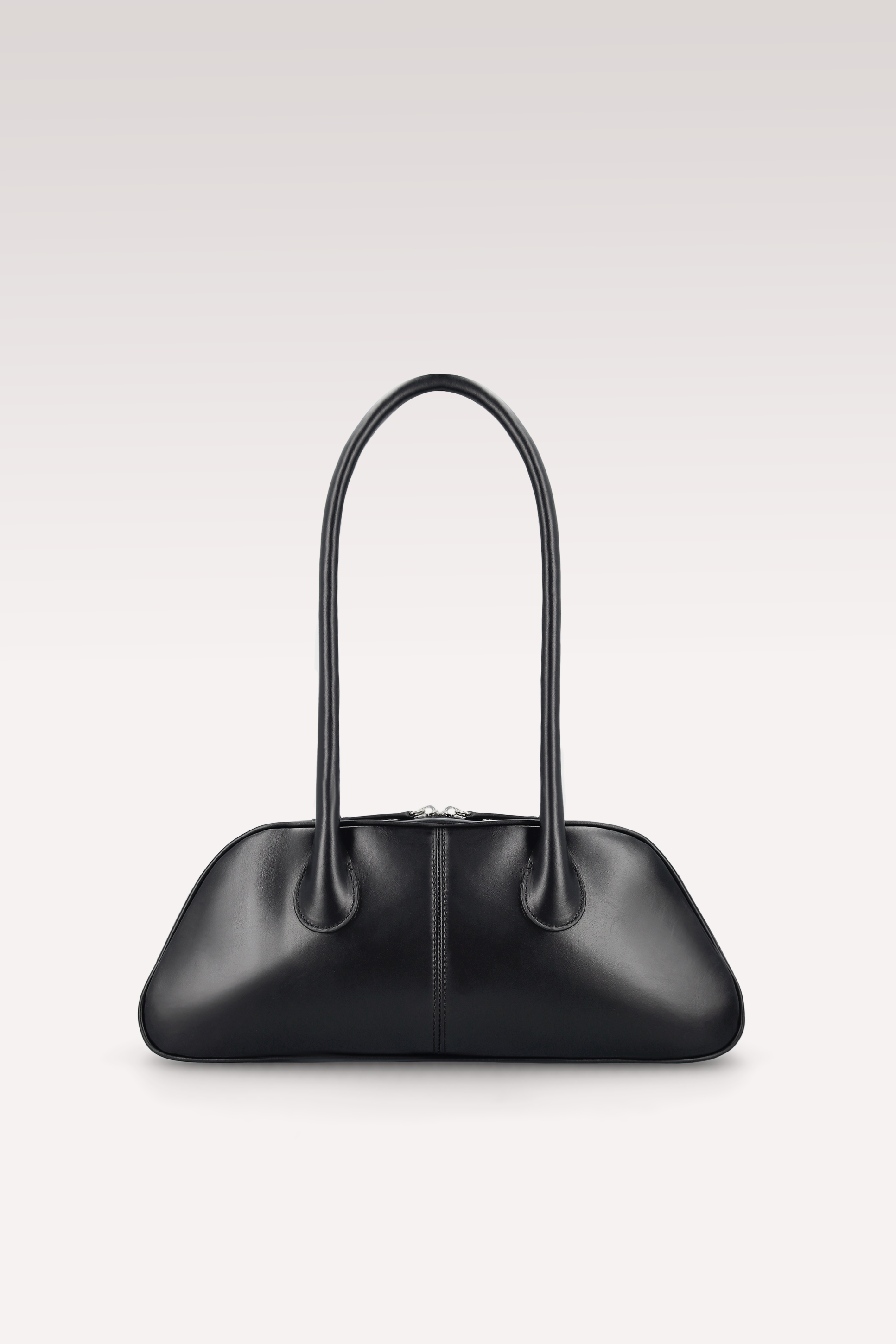 BORSA A SPALLA NAMI IN PELLE NAPPA NERA