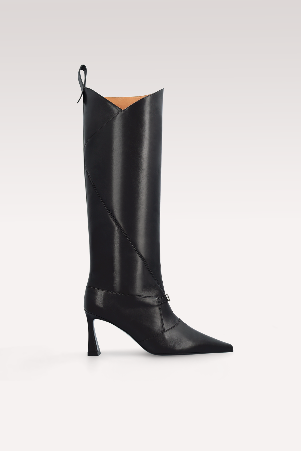 ZERA BLACK LEATHER BOOTS