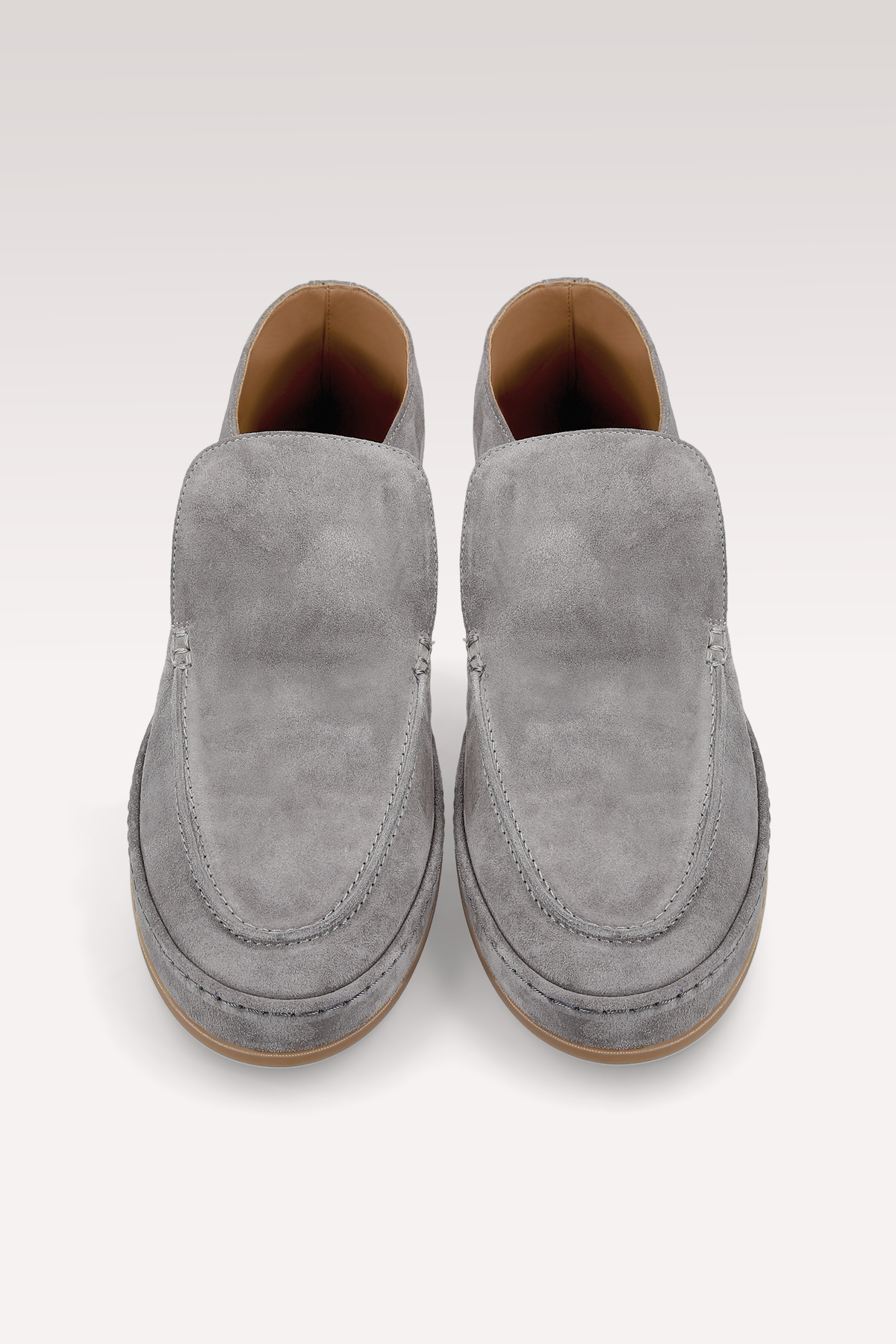 ROMEO GREY SUEDE LEATHER ANKLE BOOTS