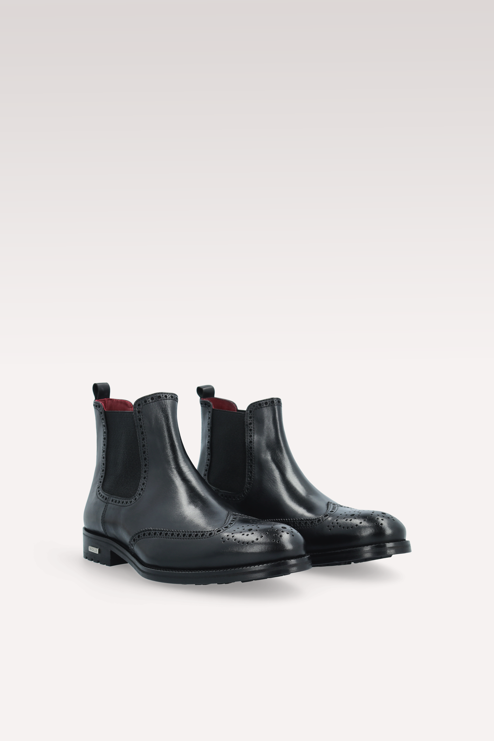 MODENA 01 black leather chelsea boots