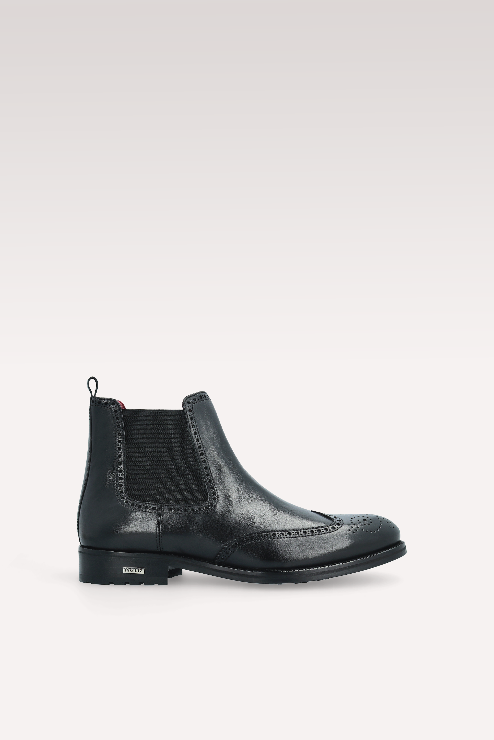 MODENA 01 black leather chelsea boots