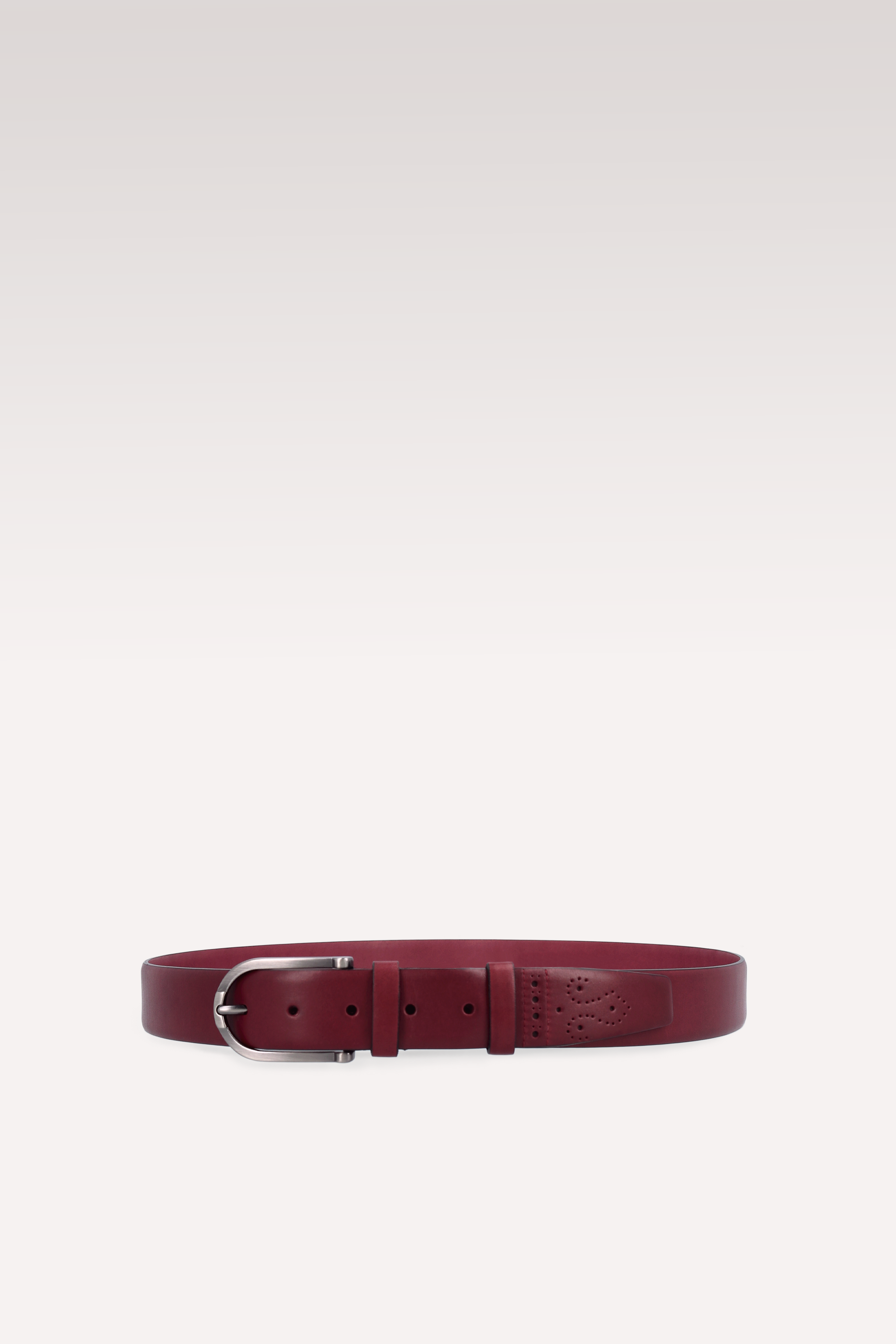 ALEN BORDEAUX CALF LEATHER BELT