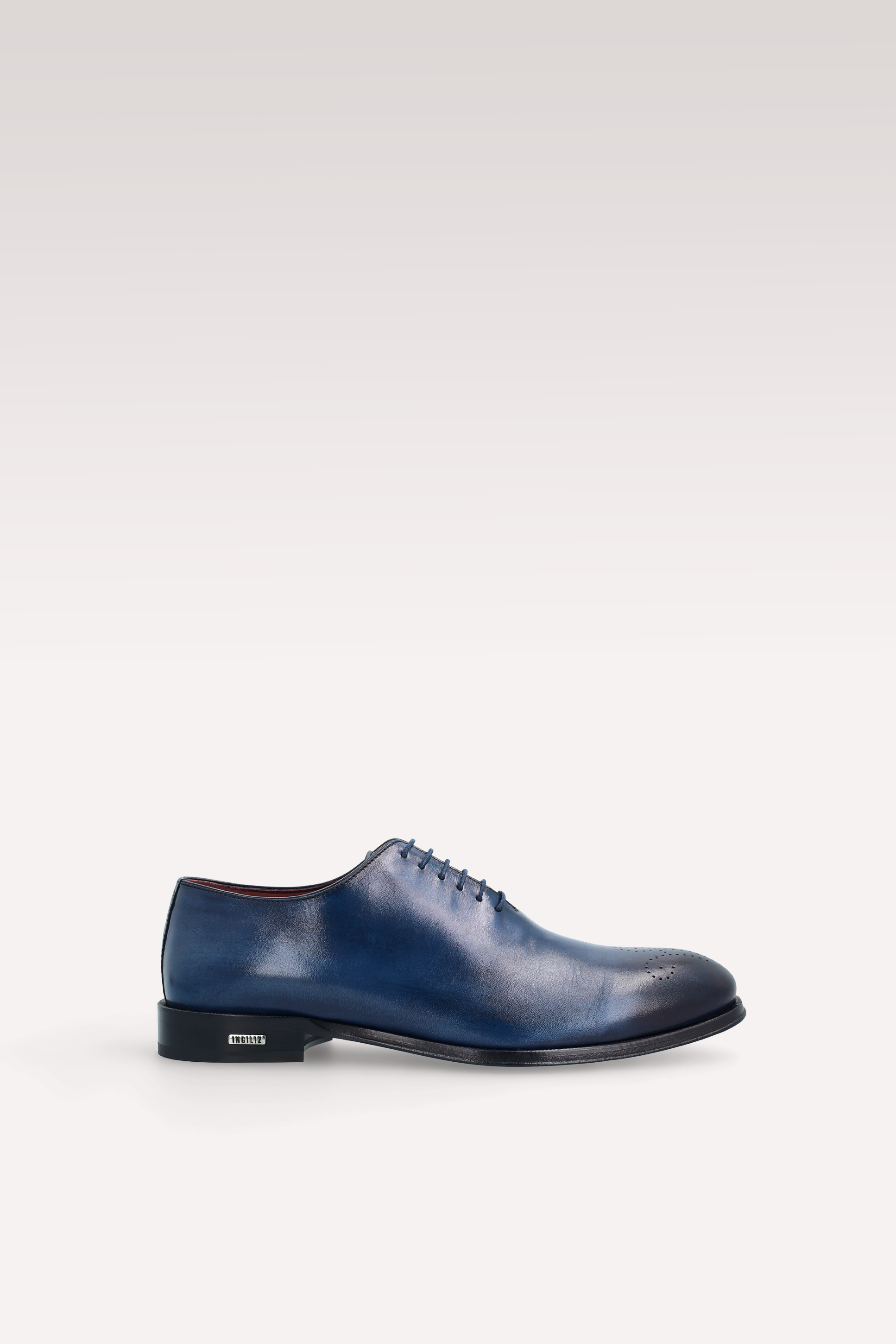PRATO 01 dark blue leather oxford shoes
