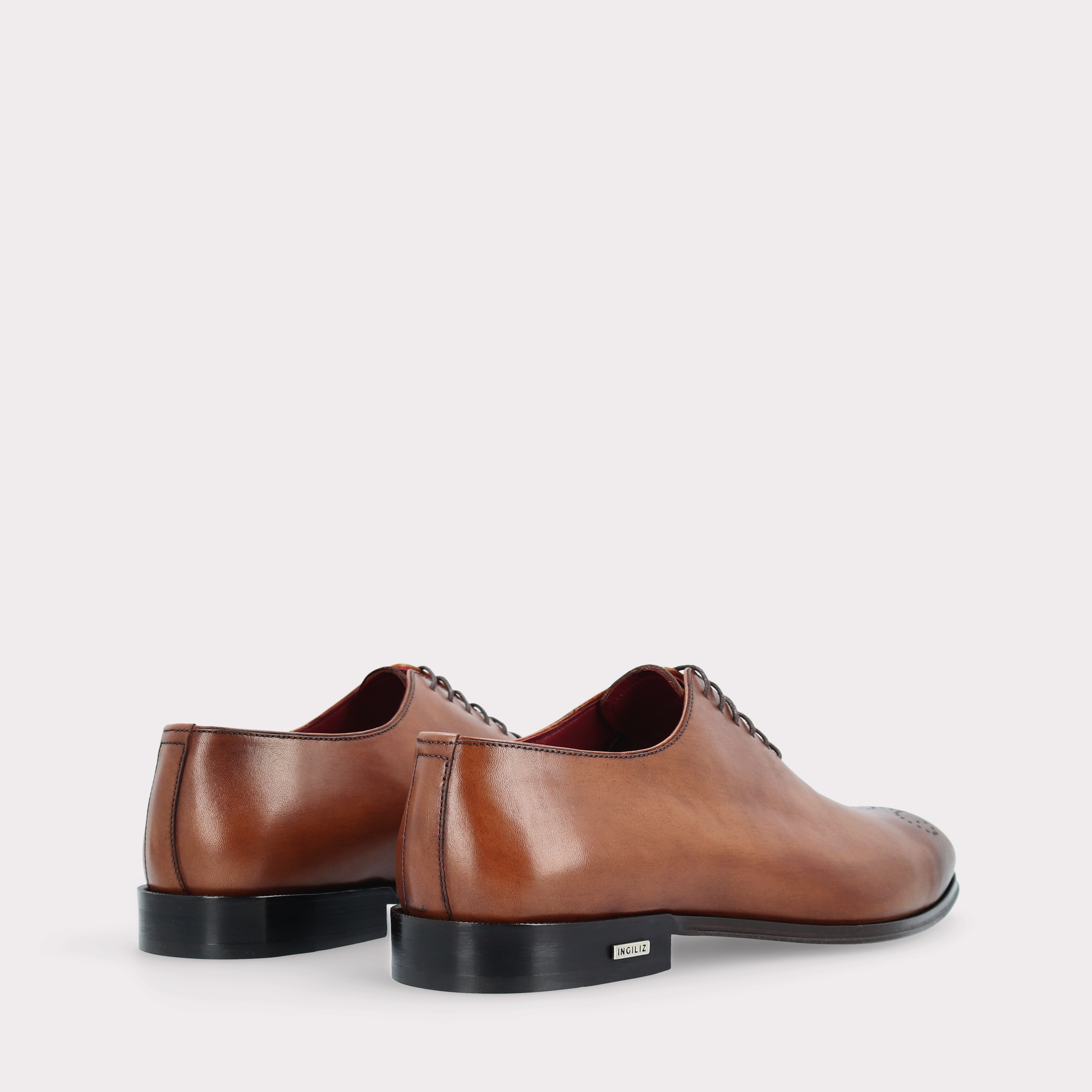 PRATO 01 brown leather oxford shoes