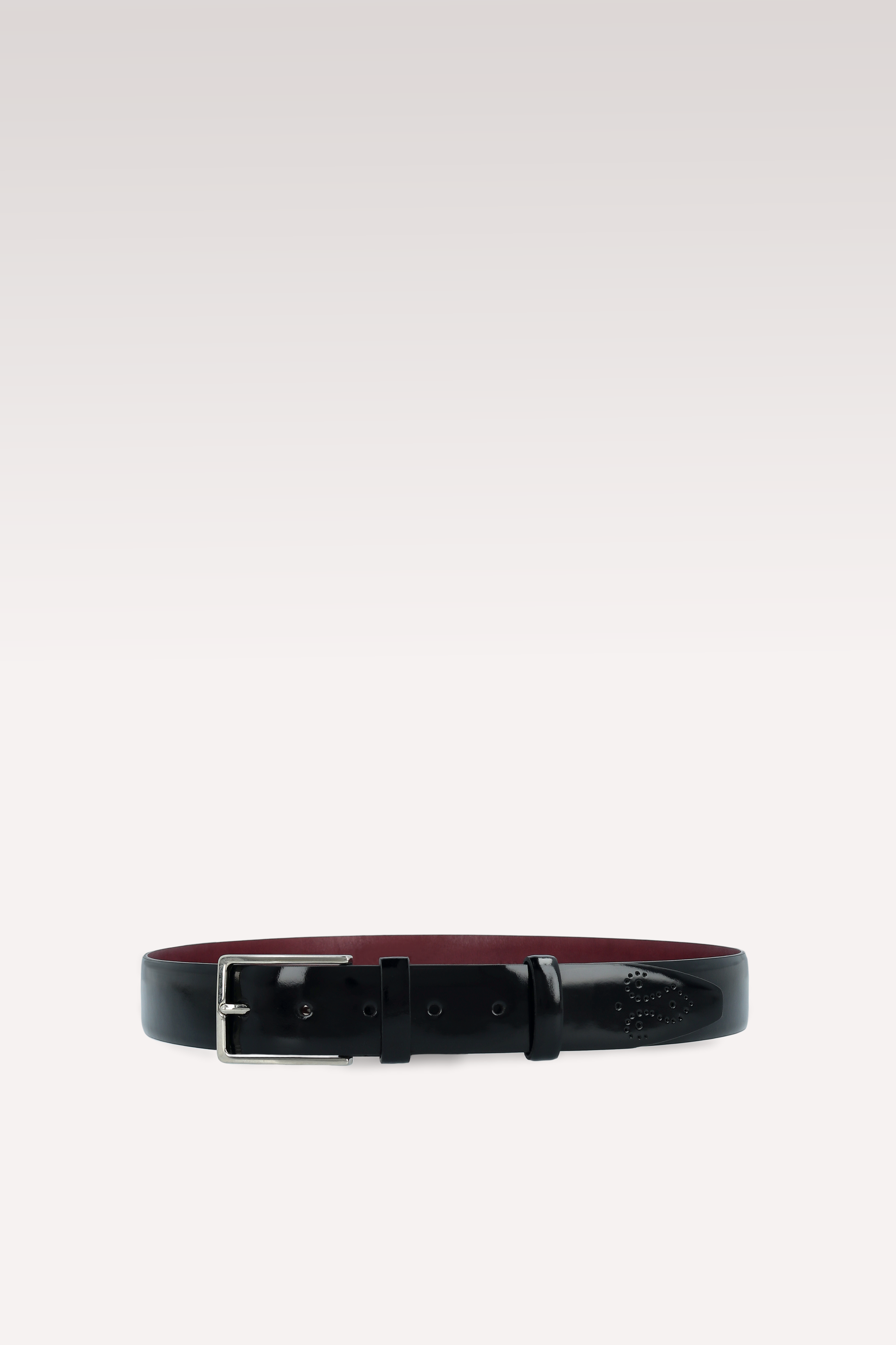 PRATO 01 BLACK PATENT LEATHER OXFORD SHOES AND TOM BELT