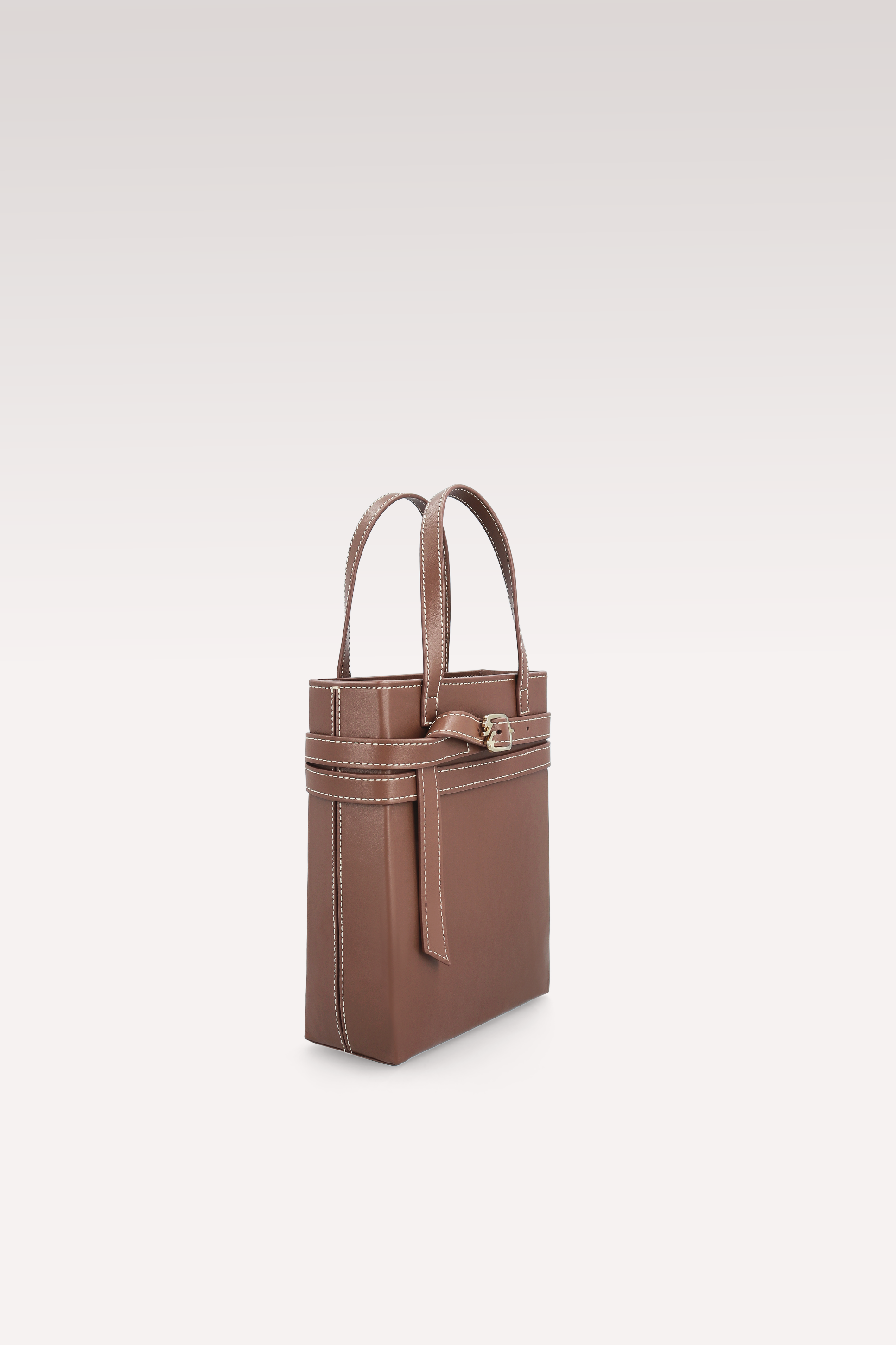 CARRIE CHESTNUT NAPPA LEATHER CROSSBODY BAG