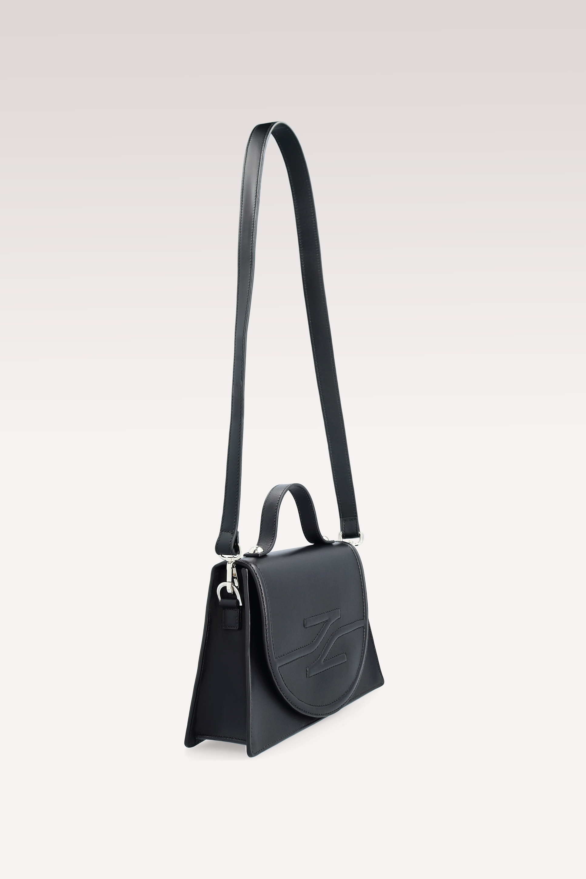 OLGA BLACK NAPPA LEATHER BOOTS AND COLETTE CROSSBODY BAG