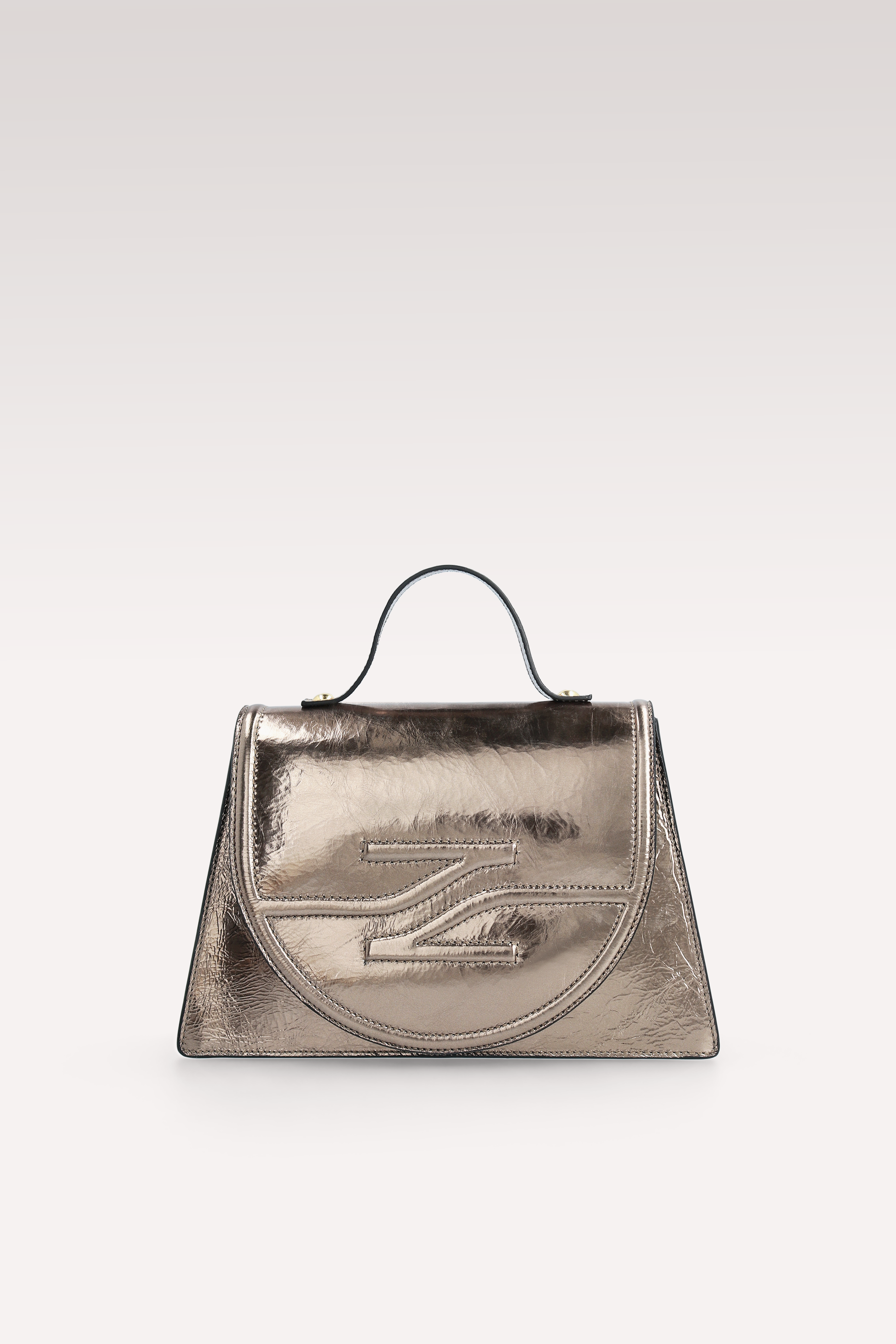 COLETTE BRASS METALLIC WRINKLED LEATHER CROSSBODY BAG