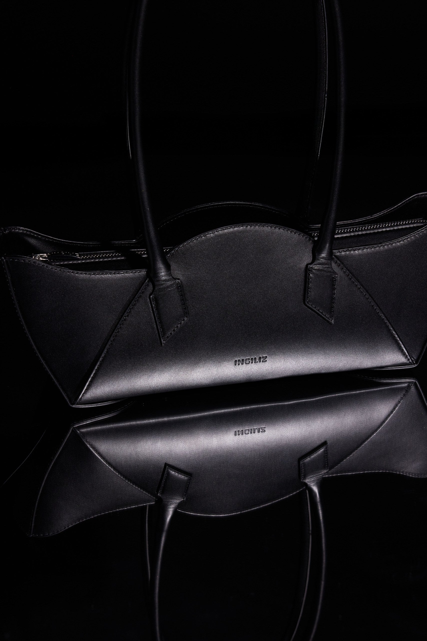 ZOE BLACK NAPPA LEATHER ANKLE BOOTS AND DAISY BLACK NAPPA LEATHER SHOULDER BAG