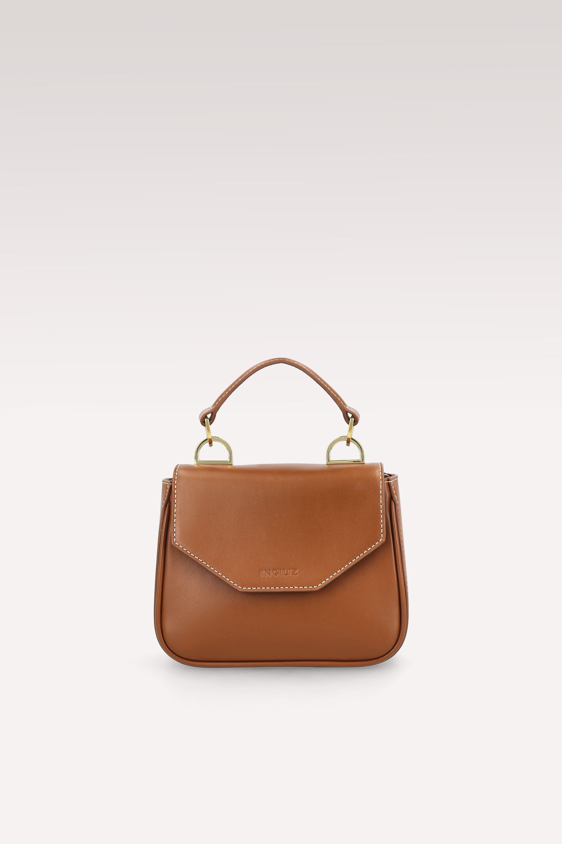 MILLY BROWN NAPPA LEATHER MINI BAG