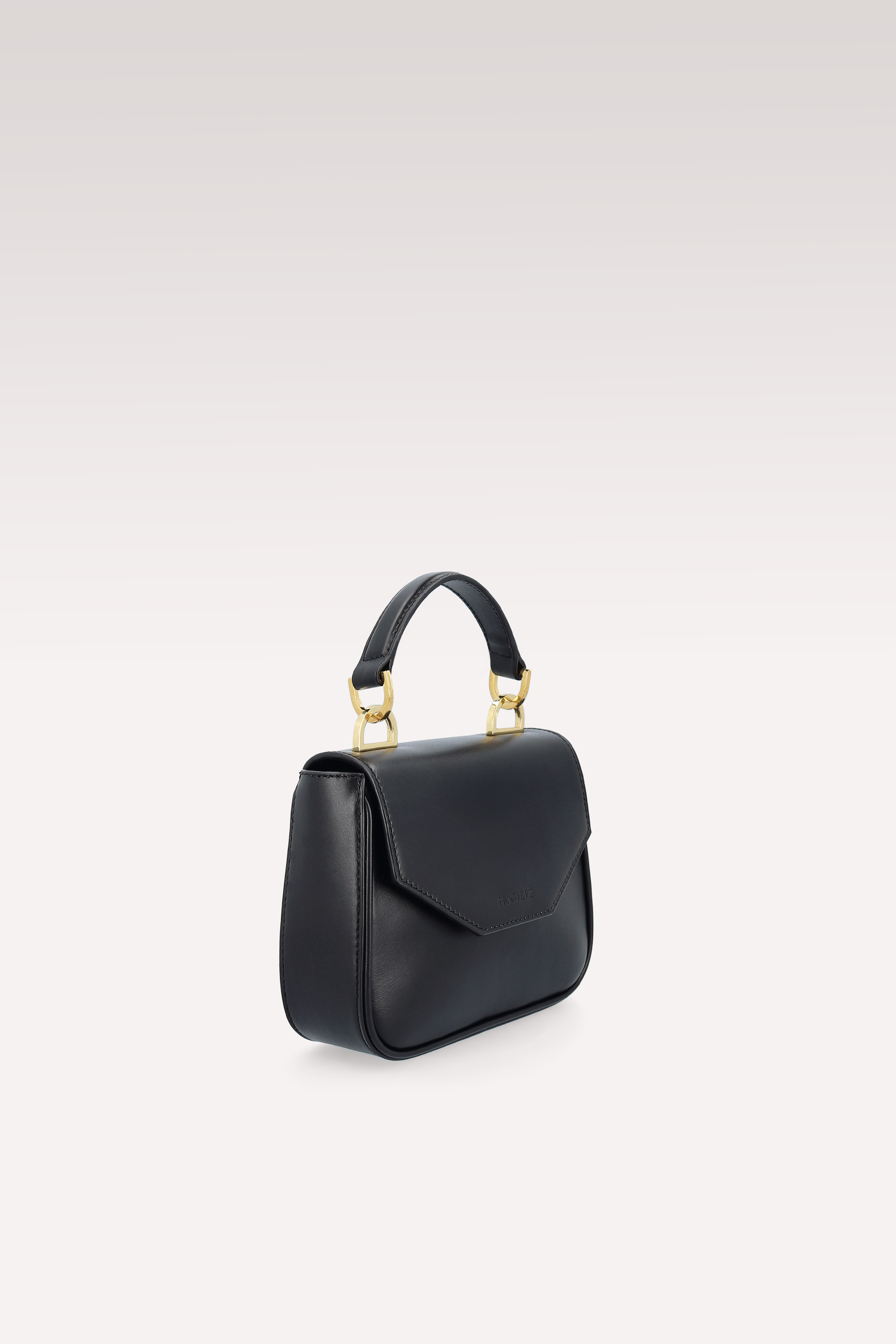 ABA ROCK 09 BLACK SMOOTH LEATHER PUMPS AND MILLY MINI BAG
