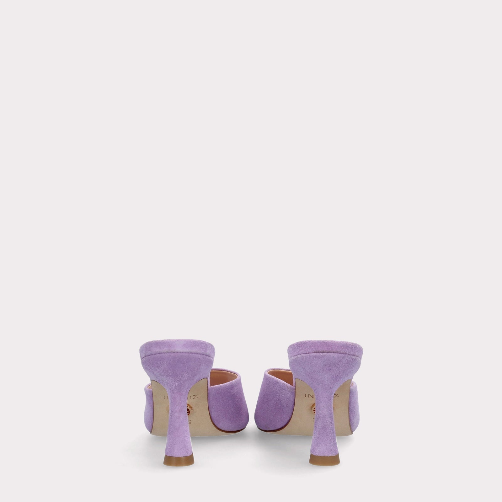RENY PURPLE SUEDE LEATHER MULES