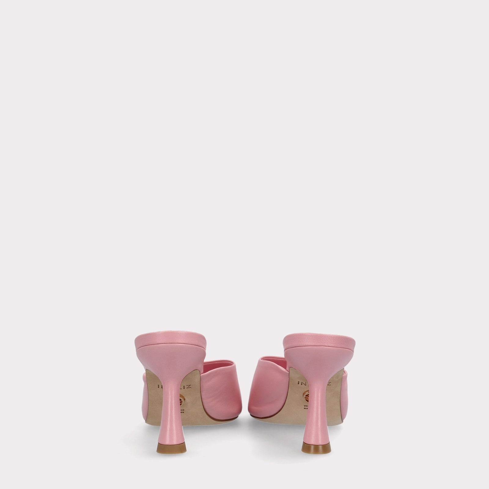 RENY PINK SMOOTH LEATHER MULES