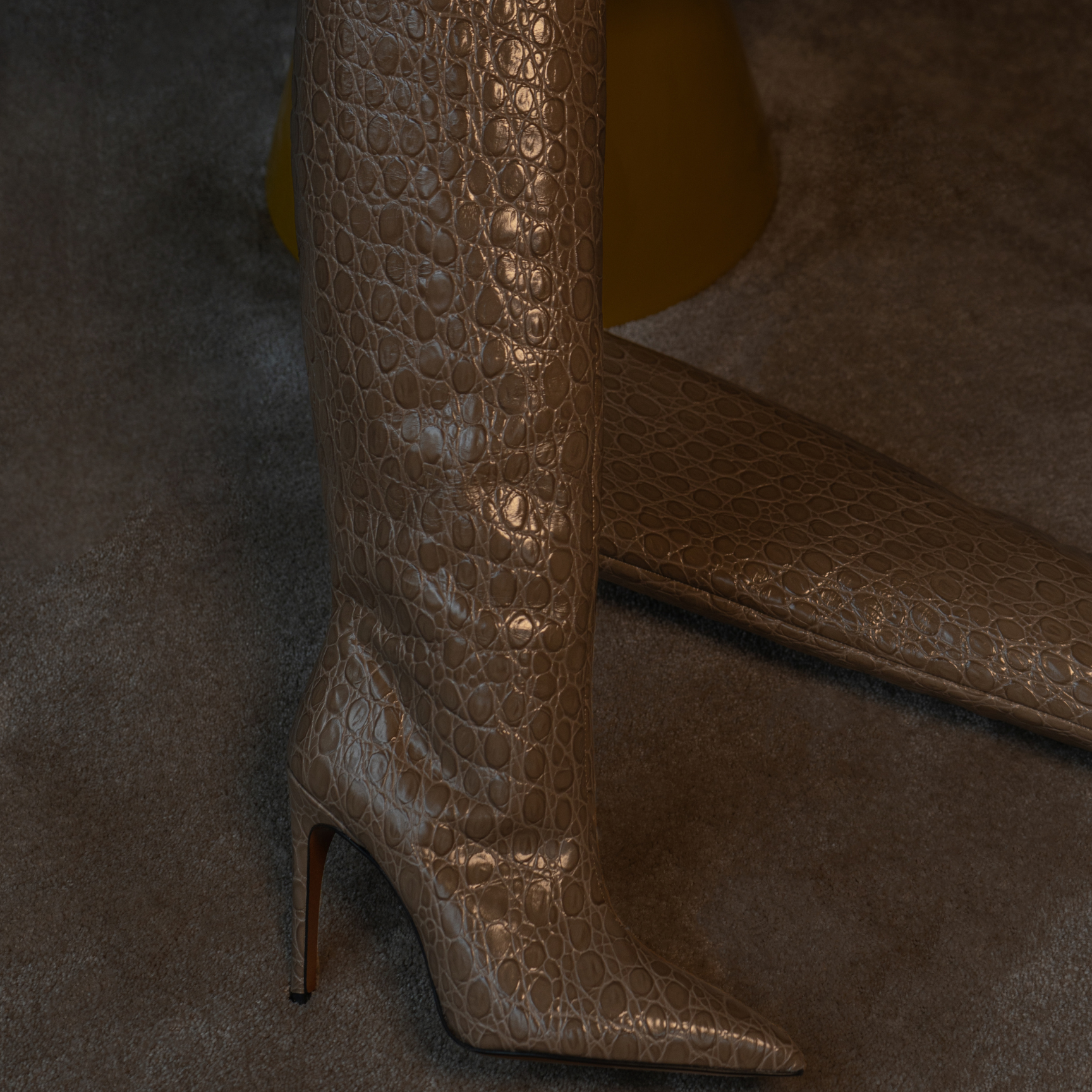 TEXTURED LEATHER BOOTS ANASTASIA