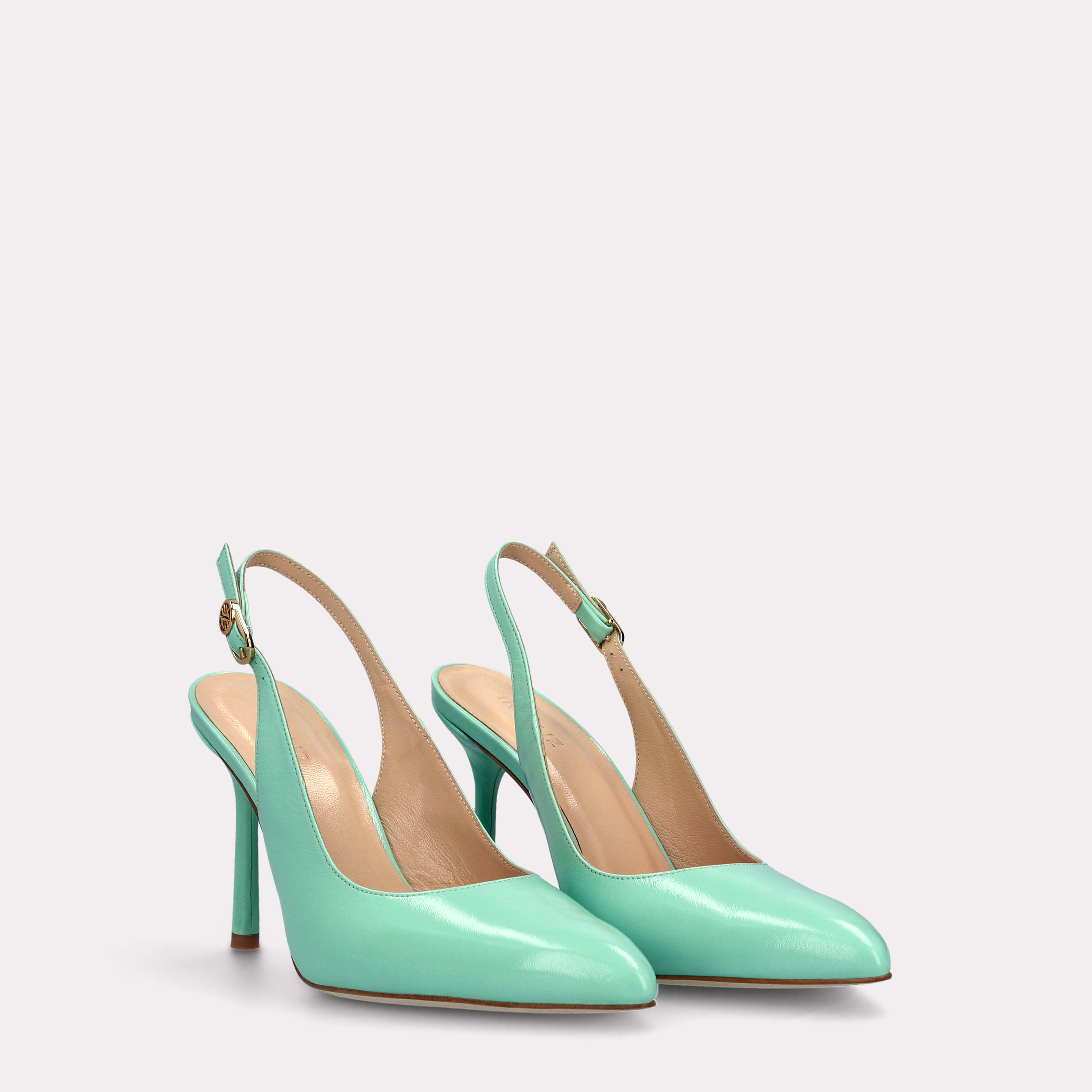 ABA 12 MINT LEATHER PUMPS