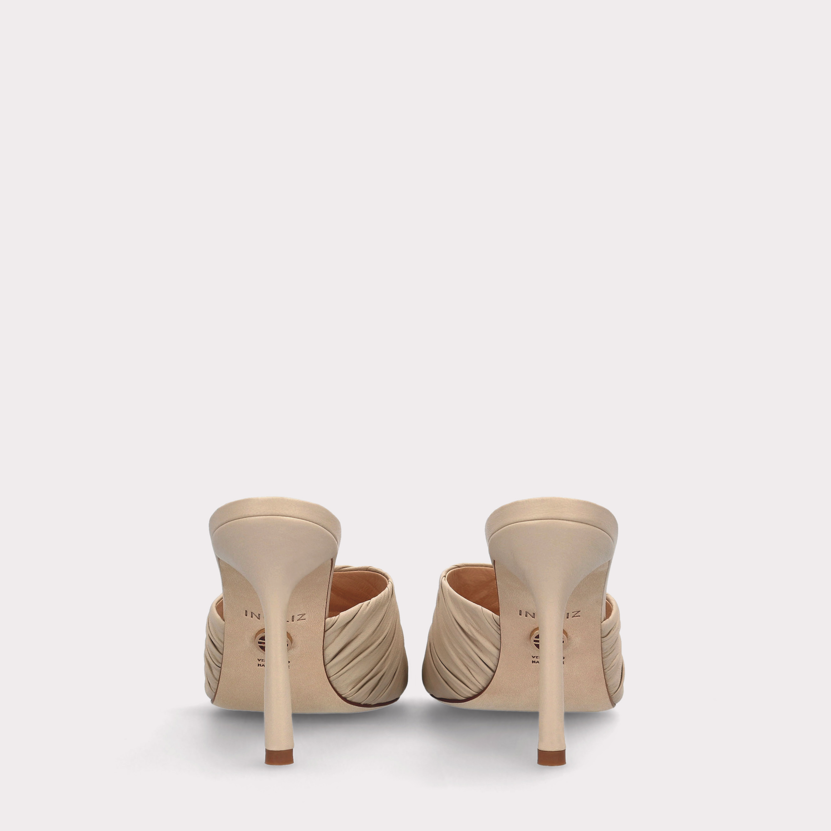 ANNY 03 IVORY LEATHER SANDALS
