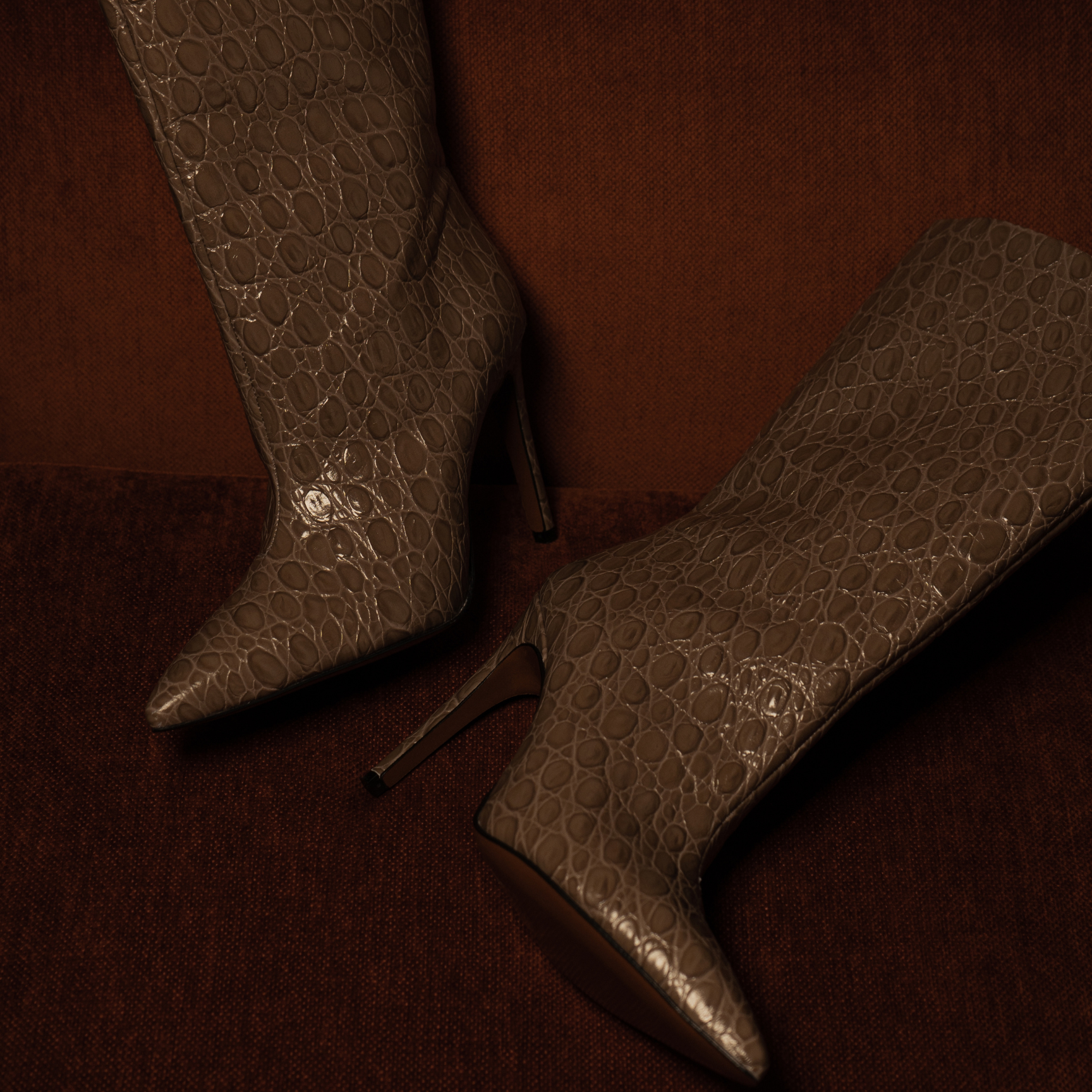 TEXTURED LEATHER BOOTS ANASTASIA