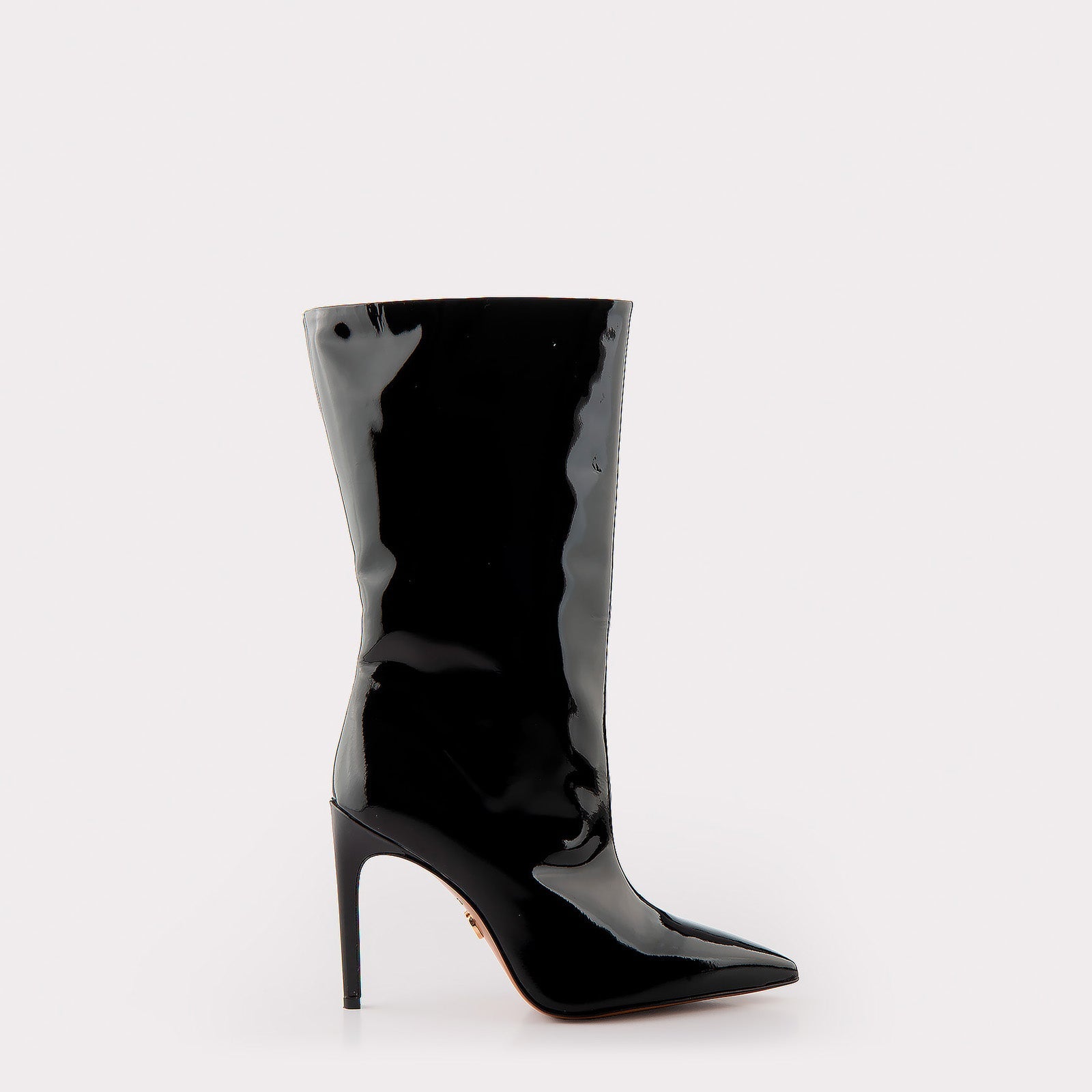 ANNIE 01 BLACK PATENT LEATHER BOOTS
