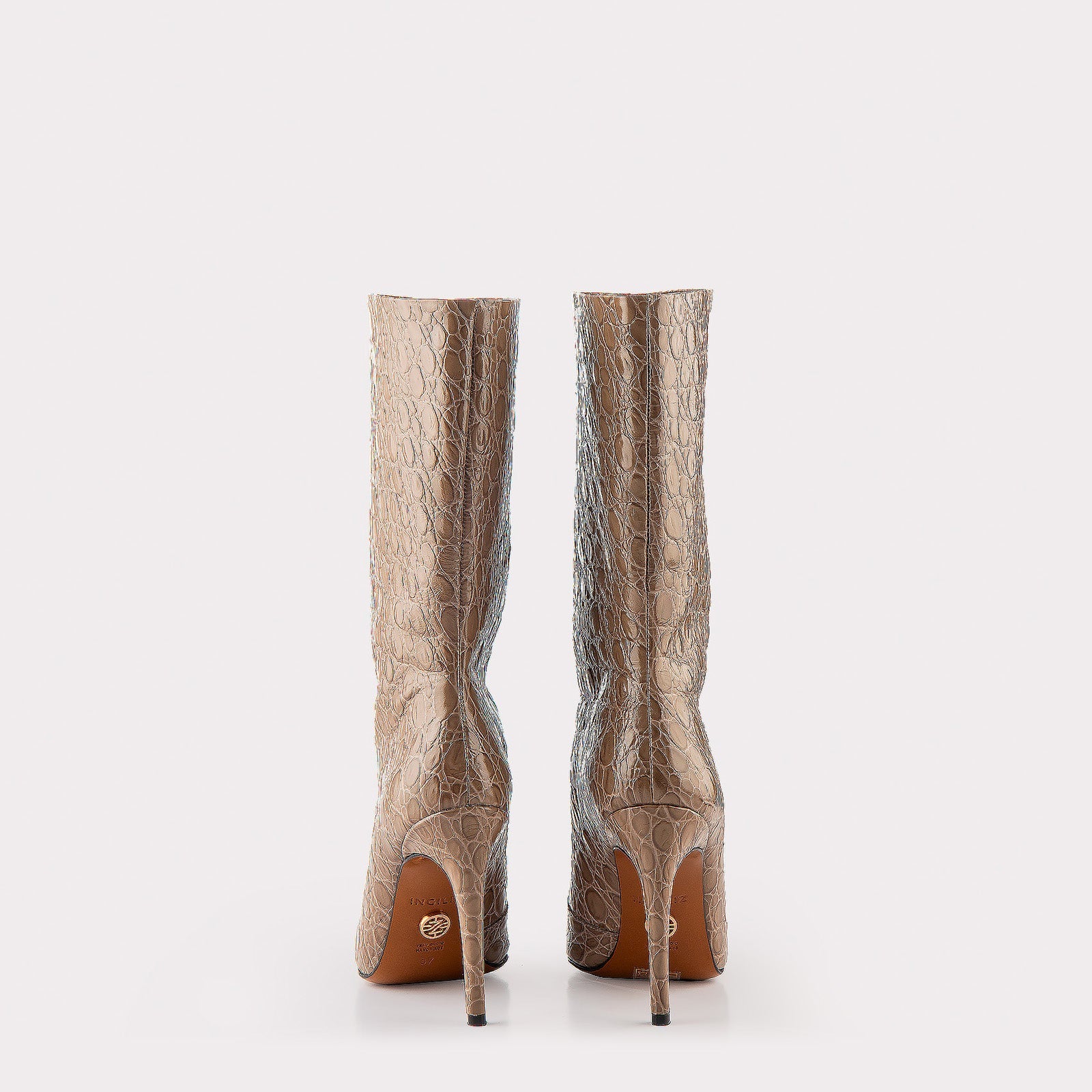 TEXTURED LEATHER BOOTS ANNIE