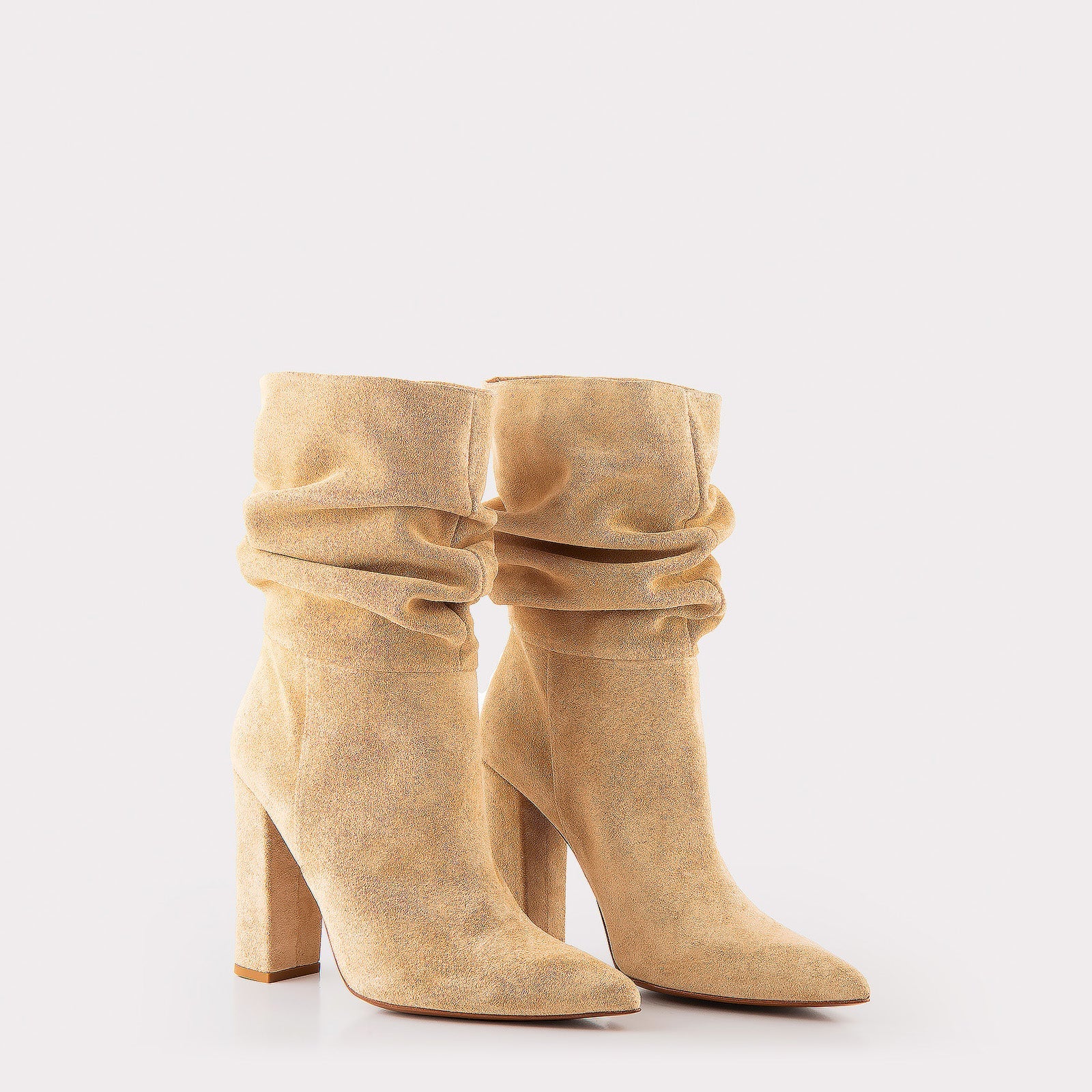 SUEDE ANKLE BOOTS ANTOANETA SPLIT VANILLIA